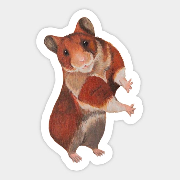 Hamster Sticker by kc-art